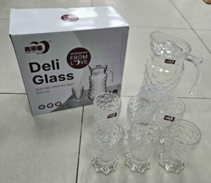 Carafe + 6 verres - ananas