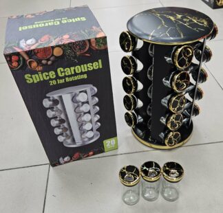 Caroussel à épices 20pcs Noir/marbré