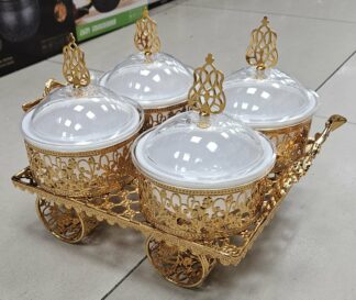 Présentoir 4 bol Gold