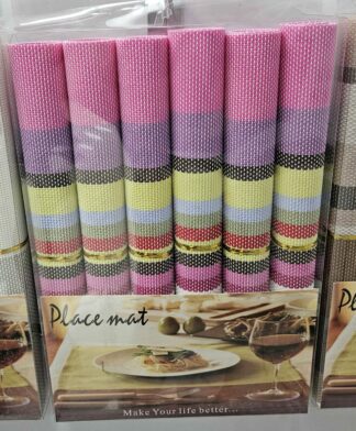 Set de table 6pcs rose