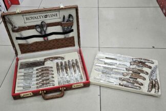 Valise de couteaux 25pcs en cuir - RL