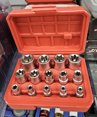 Caisse à outils 14pcs - Torx femelle
