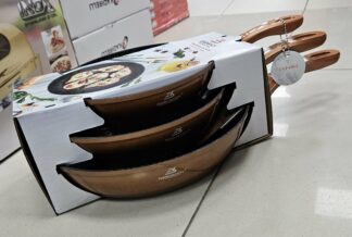 Poele 3pcs Marron EB