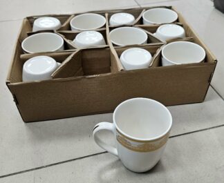 Mug en porcelaine X12 doré - YS-T61