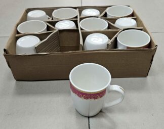 Mug en porcelaine X12 rose - YS-T61