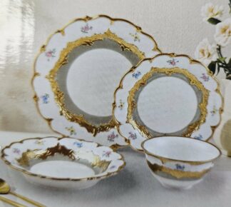 Service en porcelaine 24pcs Vert - Luxe - YS-T50