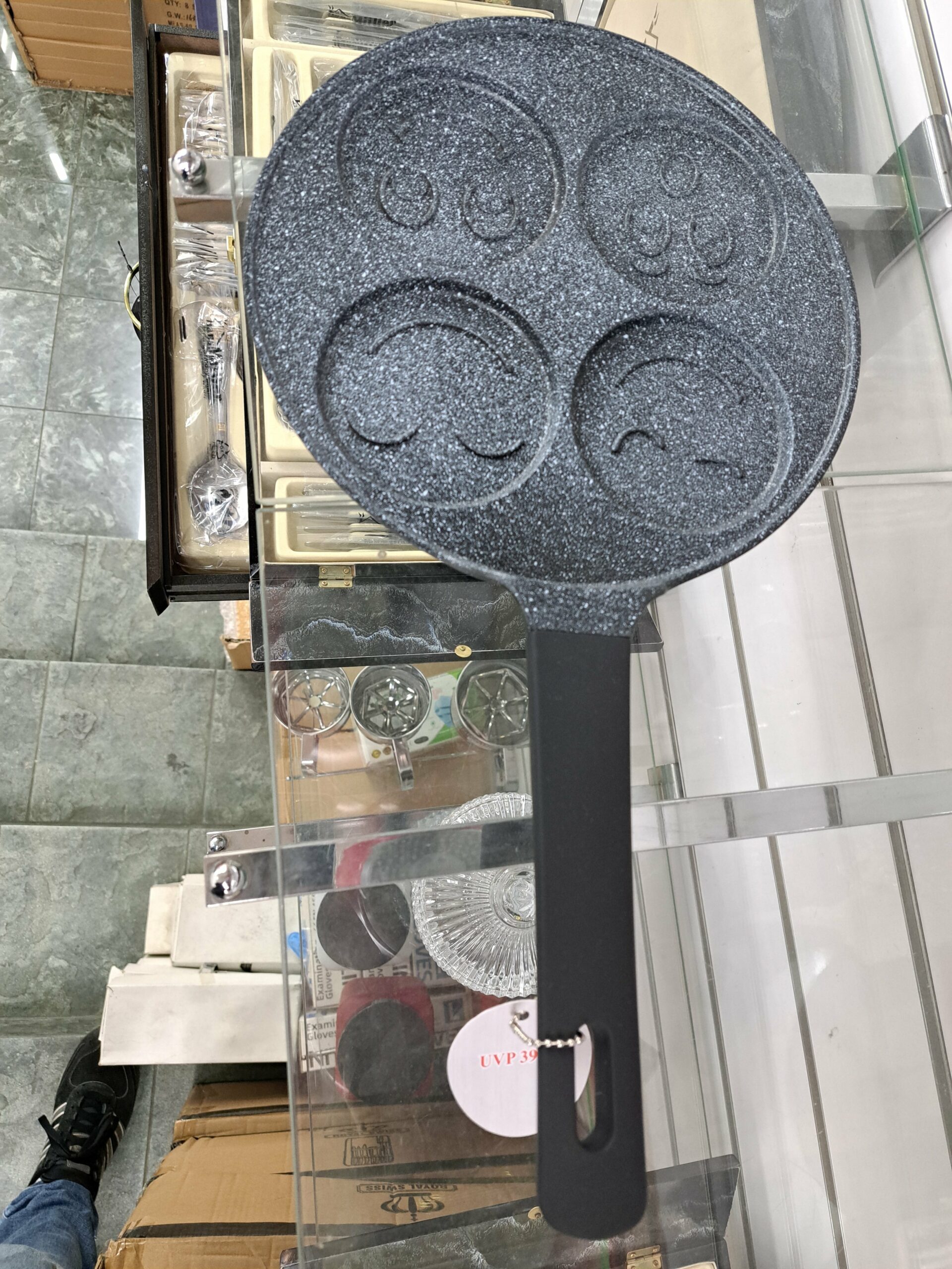 Pancake Pan 4 Trou Smiley
