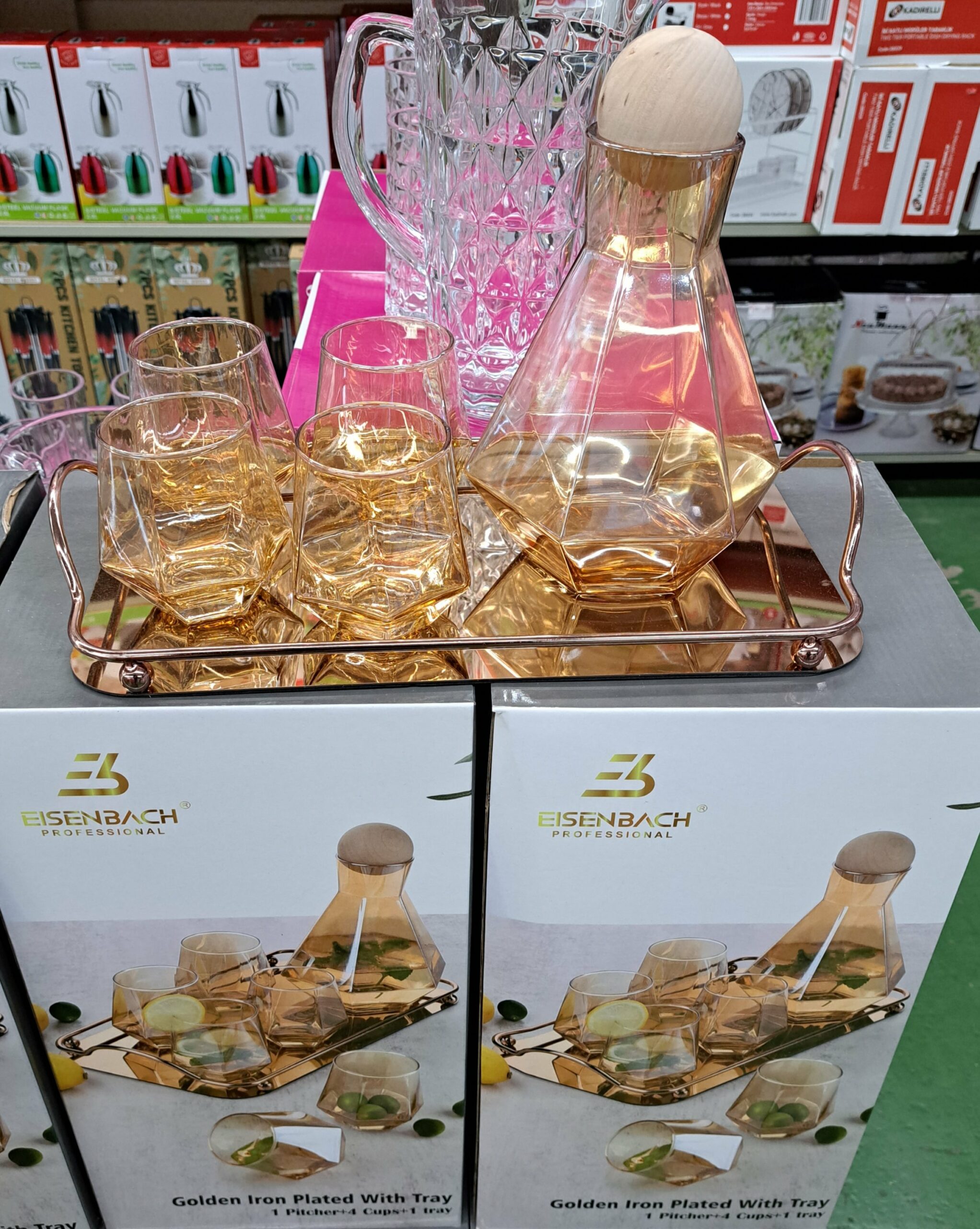 Service Plateau + Carafe + 4 Verres