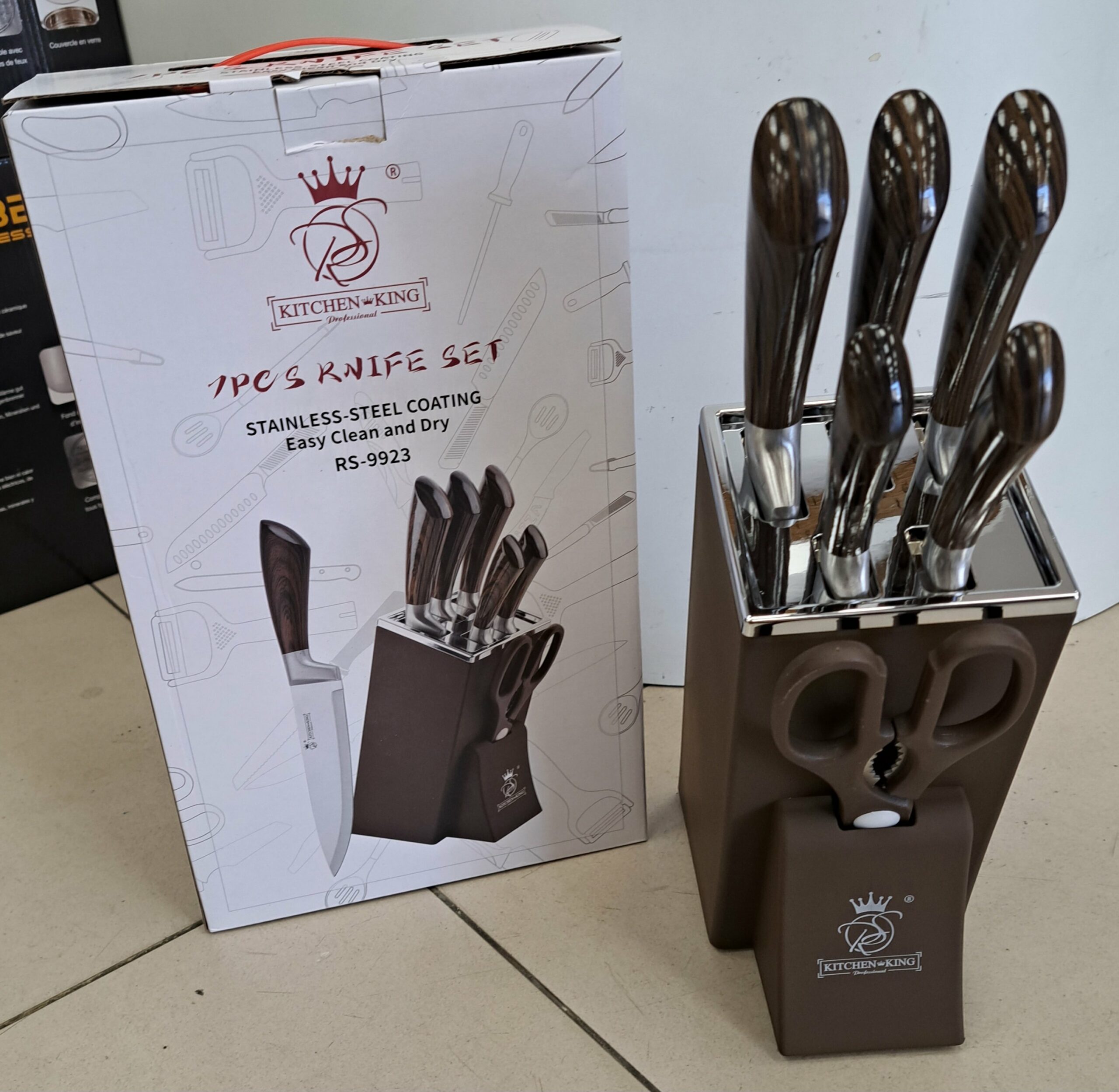 Couteaux Socle Bois - Équipement cuisine