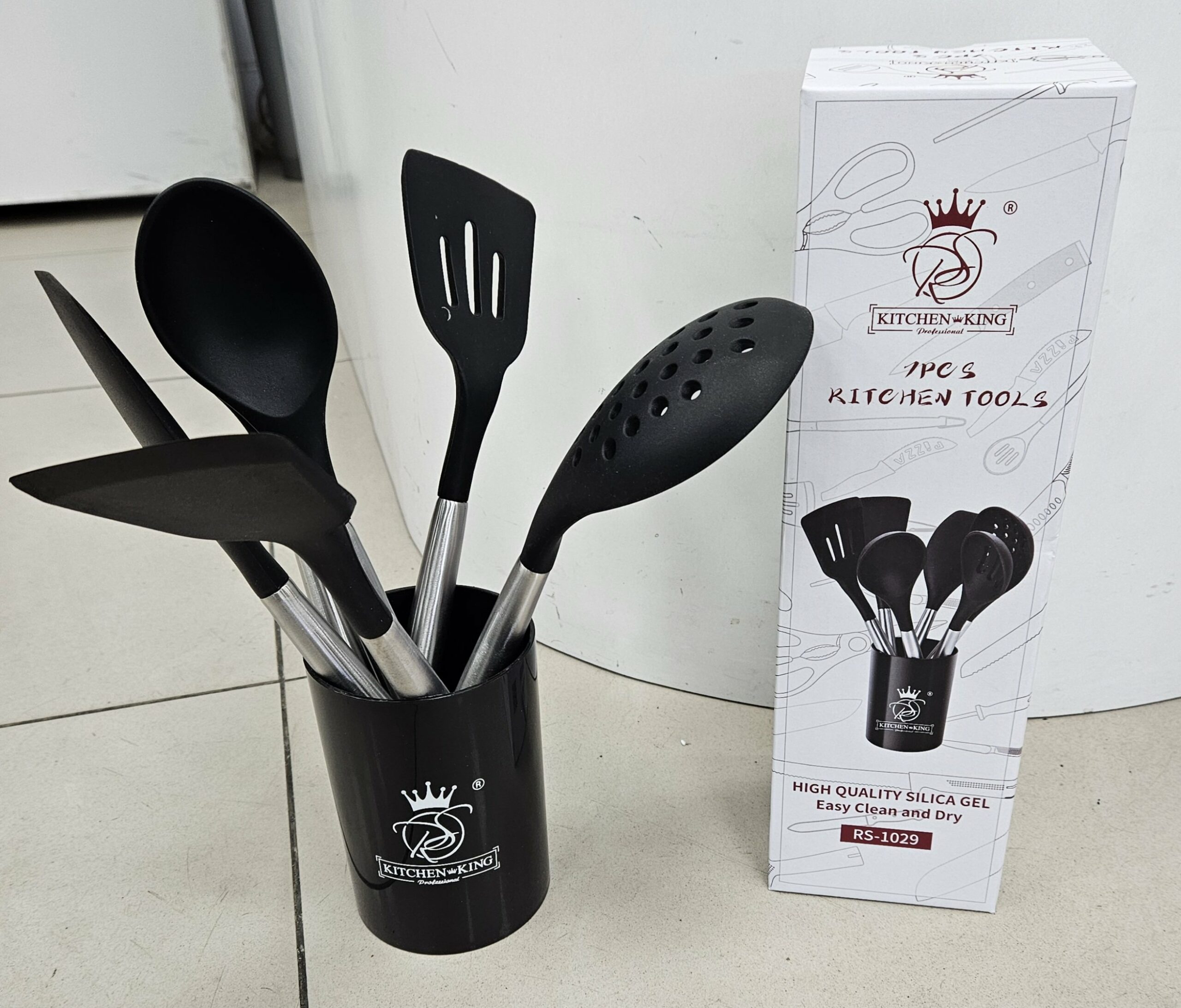 Ustensile 7 Pièces - INOX + Silicone