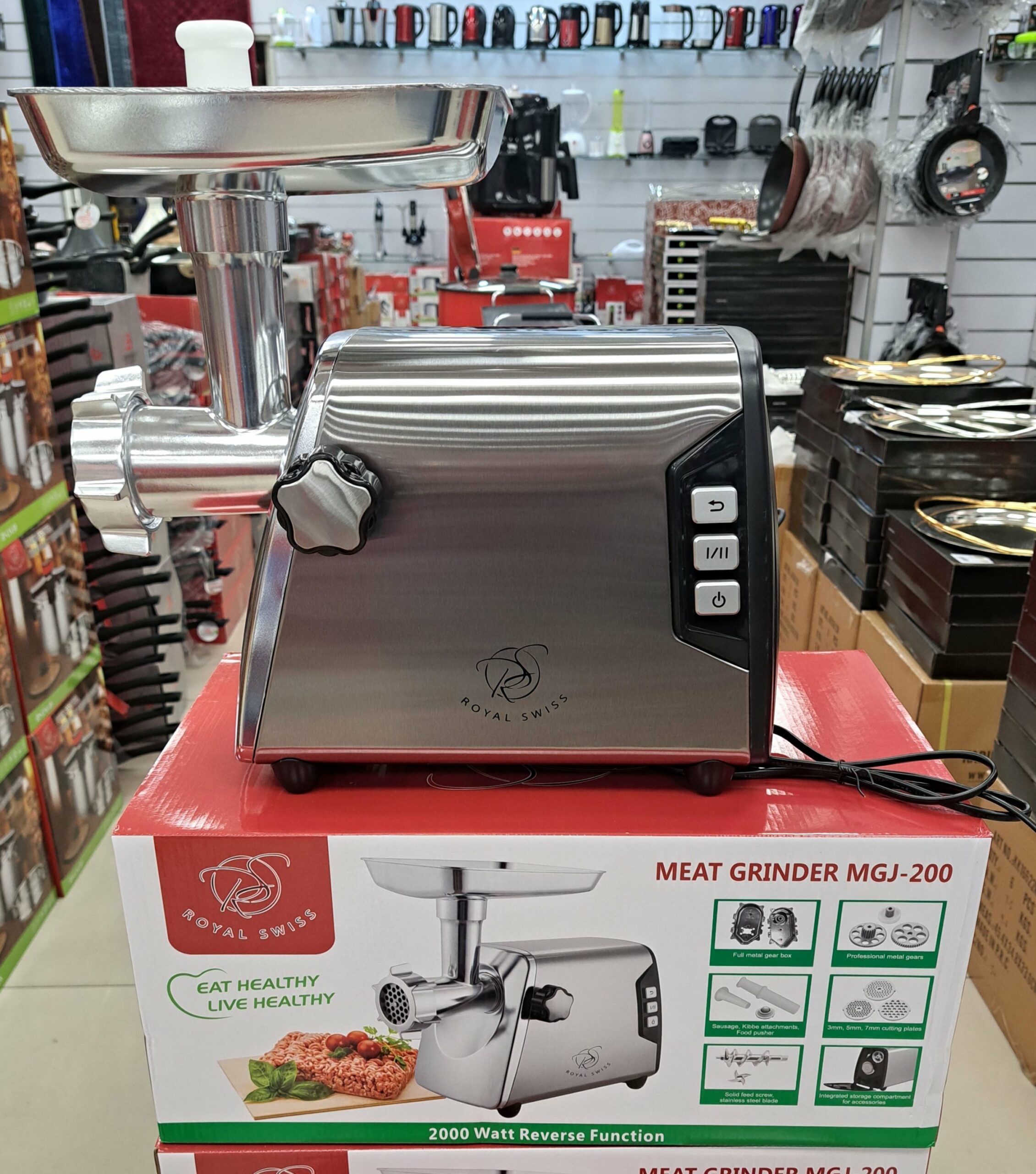 Hachoir à Viande en INOX 2000 W