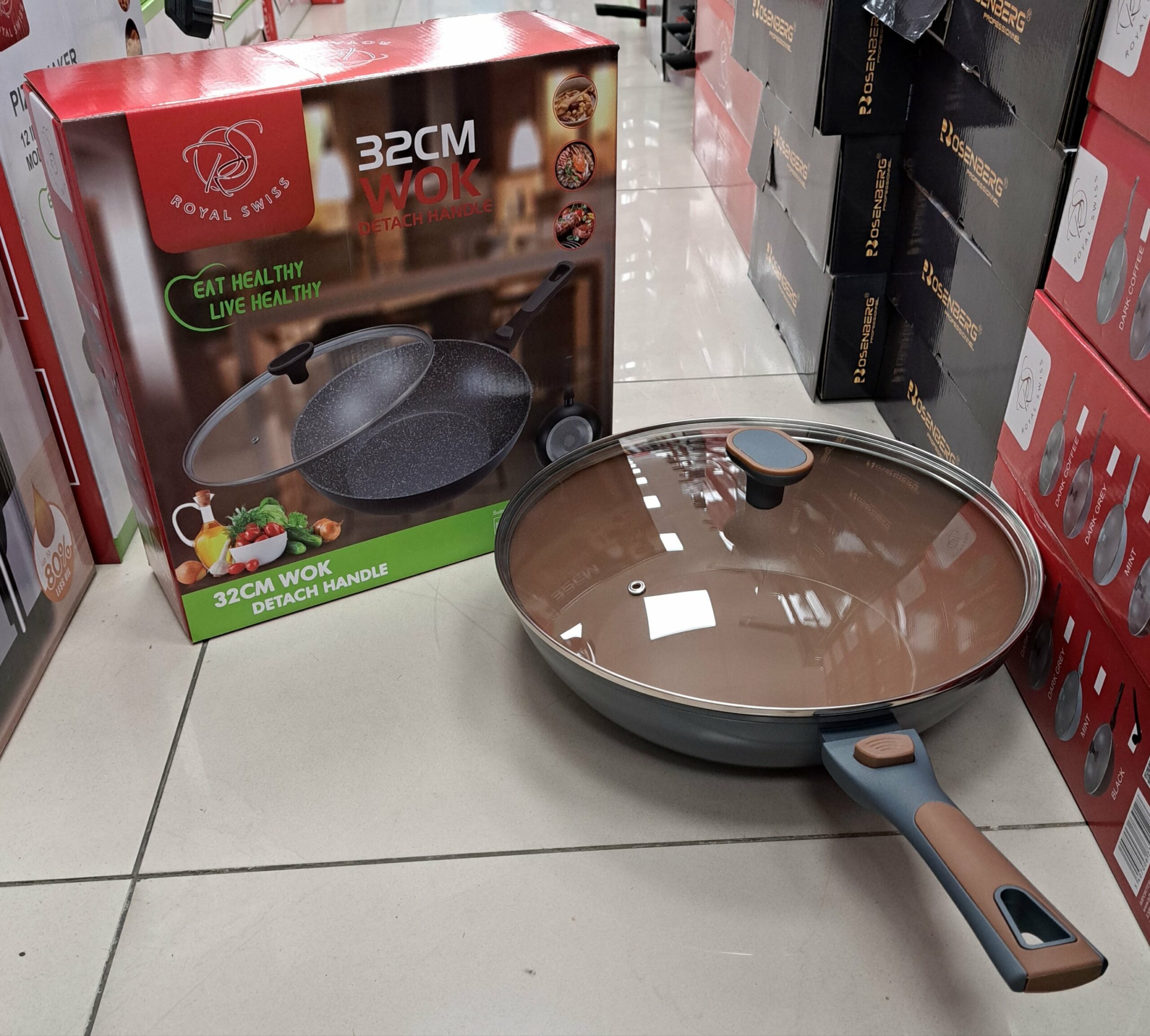 Wok 32 CM Amovible Rs