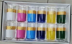 Verre à Thé 12 Pièces Multicolor