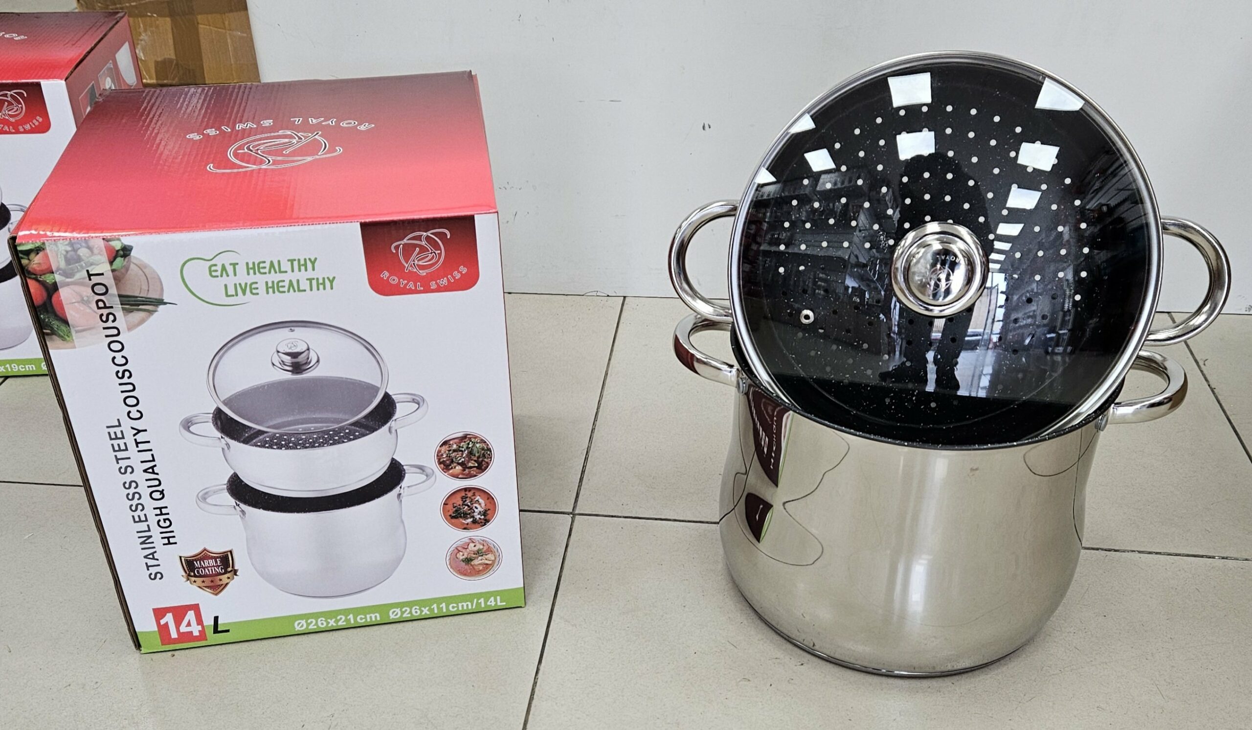 Couscoussier INOX Pierre 14 L