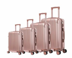 Valise 4 Pièces Polycarbonate - Rose Gold