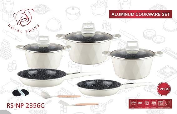 Batterie de Cuisine 12 Pièces Beige - Np2356c