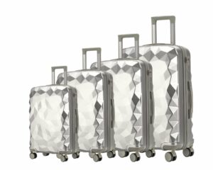 Valise 4 Pièces Polycarbonate Diamand - Silver