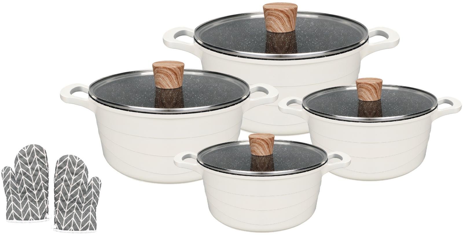 Faitout 20 Cm+24 Cm+28 Cm+32 CM - Wave Beige