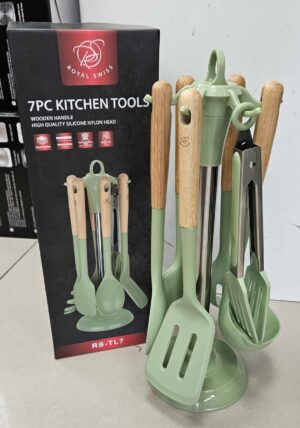 Ustensile de Cuisine 7 Pièces Vert - L7