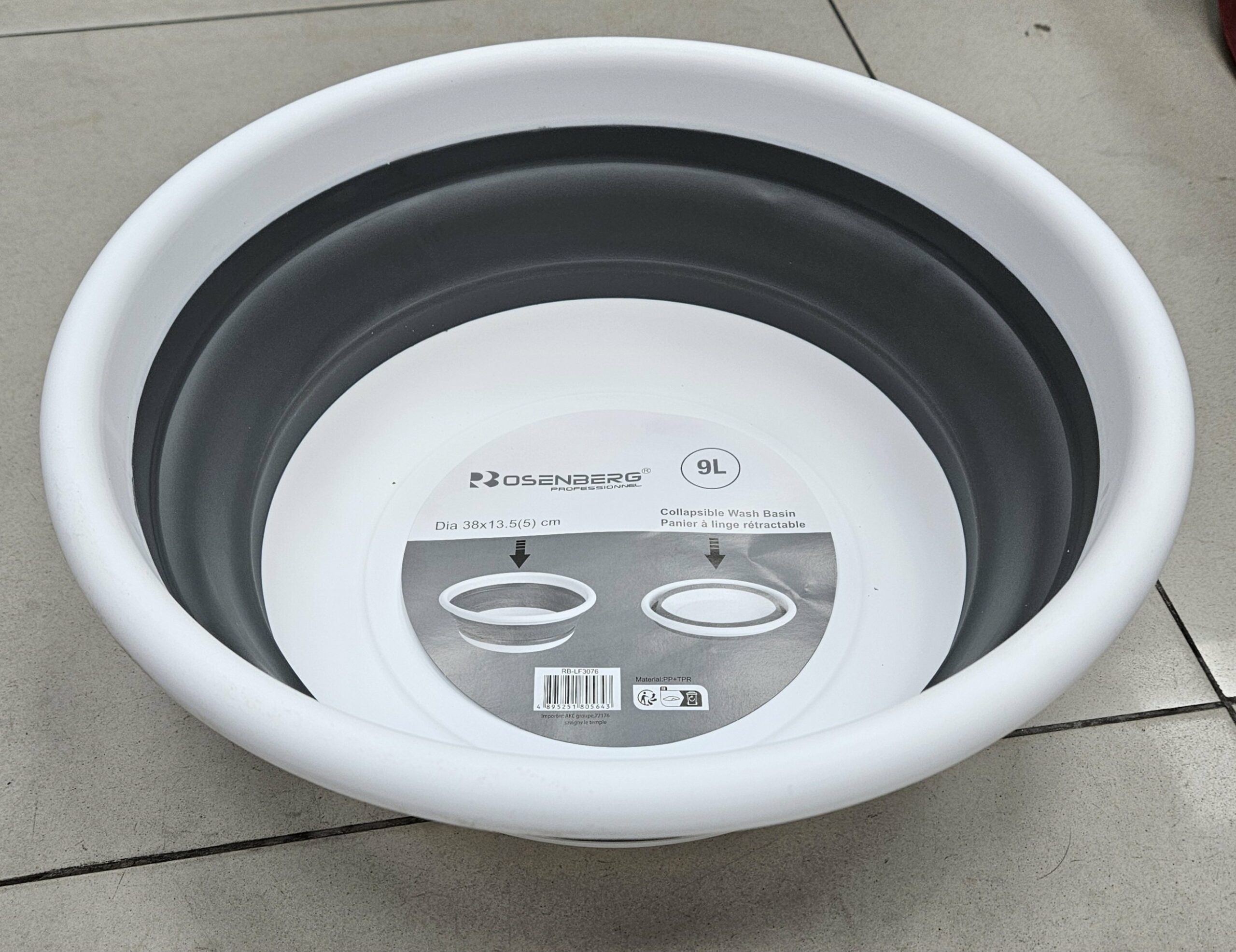 Basin Rétractable 9 L