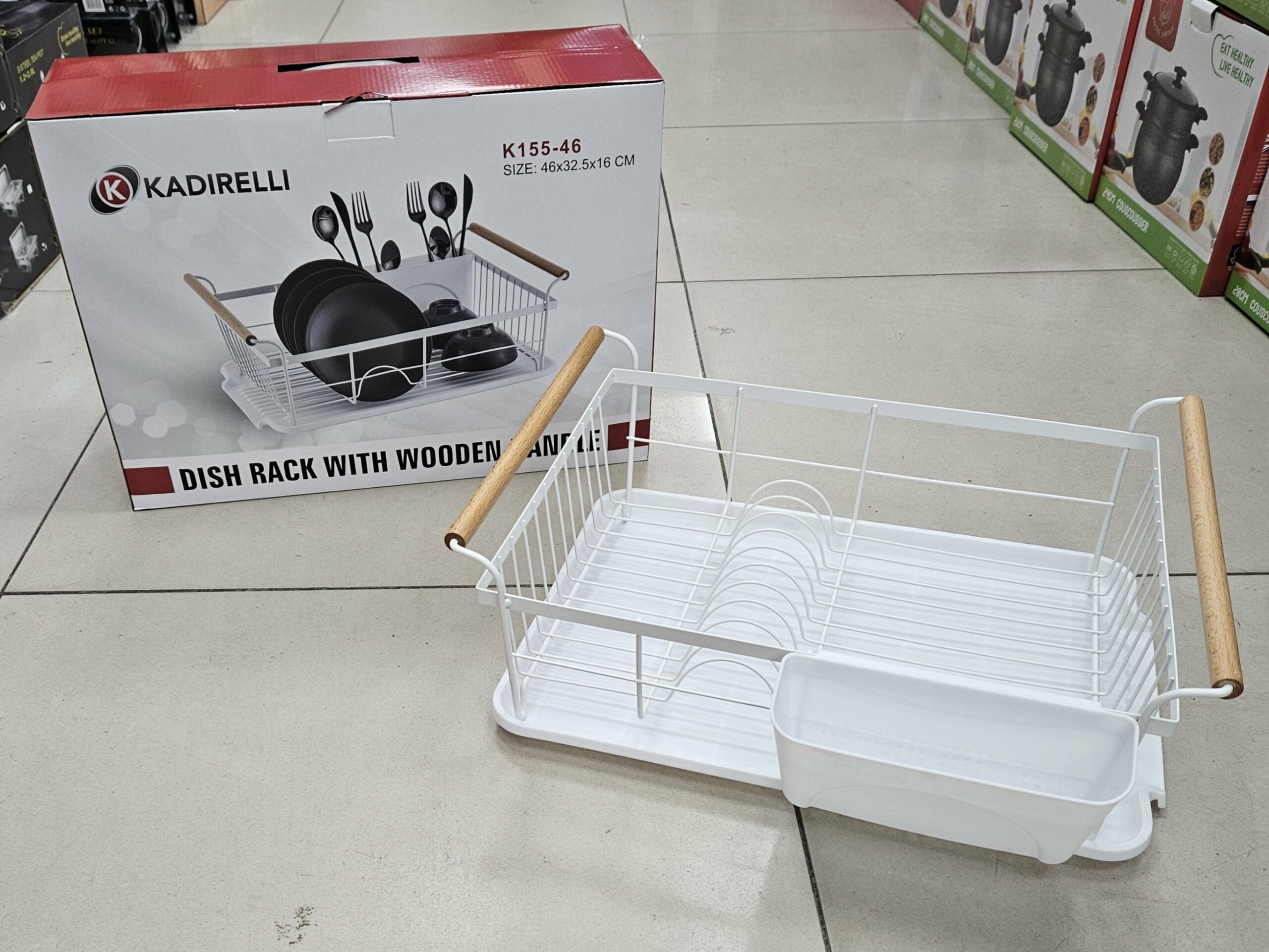 Rack à Vaisselles - Égouttoir Blanc