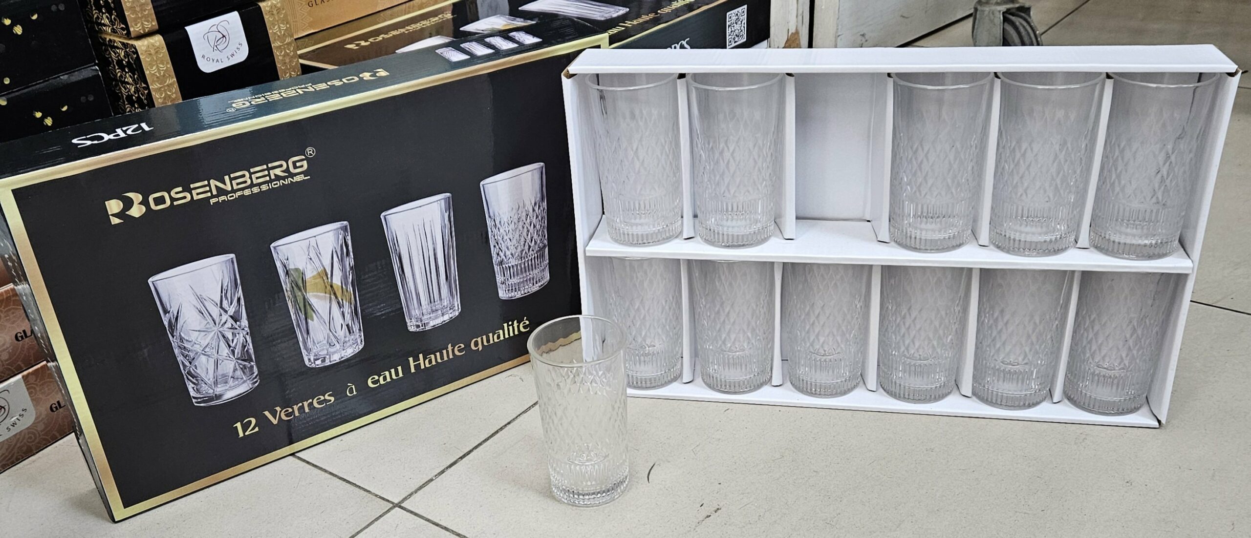 Verre à Eau 12 Pièces