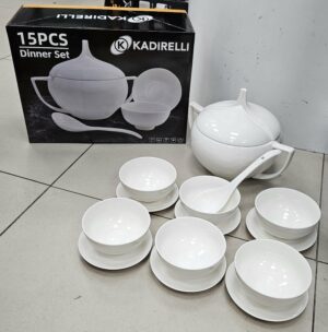 Soupiere en Porcelaine 15 Pièces
