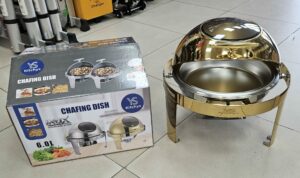 Chafing Dish Rond 6 L - Doré