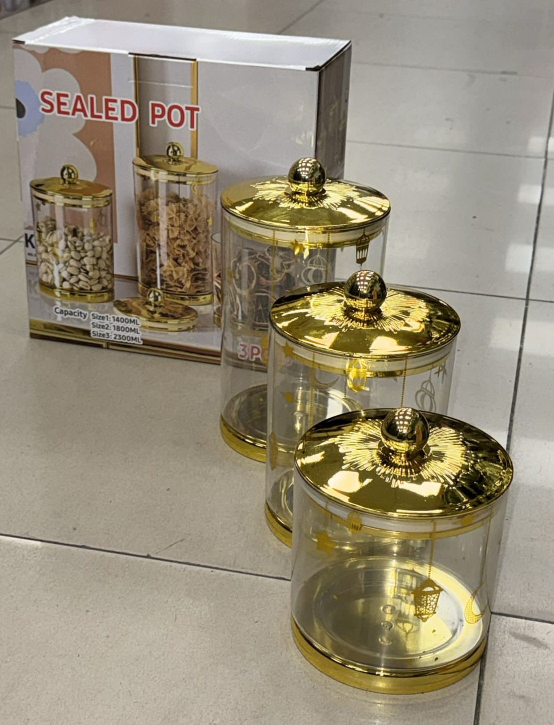 Grand Pot 3pcs en plastique - YS-E12