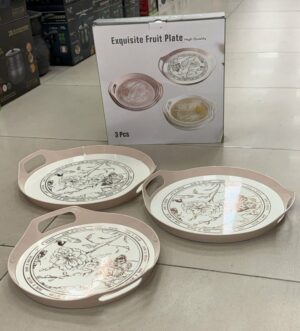 Plateau 3pcs opaque en plastique - YS-E15