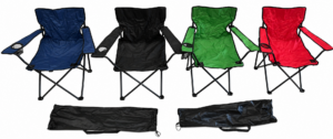 Chaise pliable avec sac de rangement