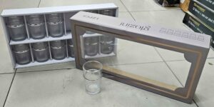 Verre à Thé 12 Pièces Argenté - P3616j-12s