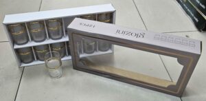 Verre à Thé 12 Pièces Doré - P3616j-12g