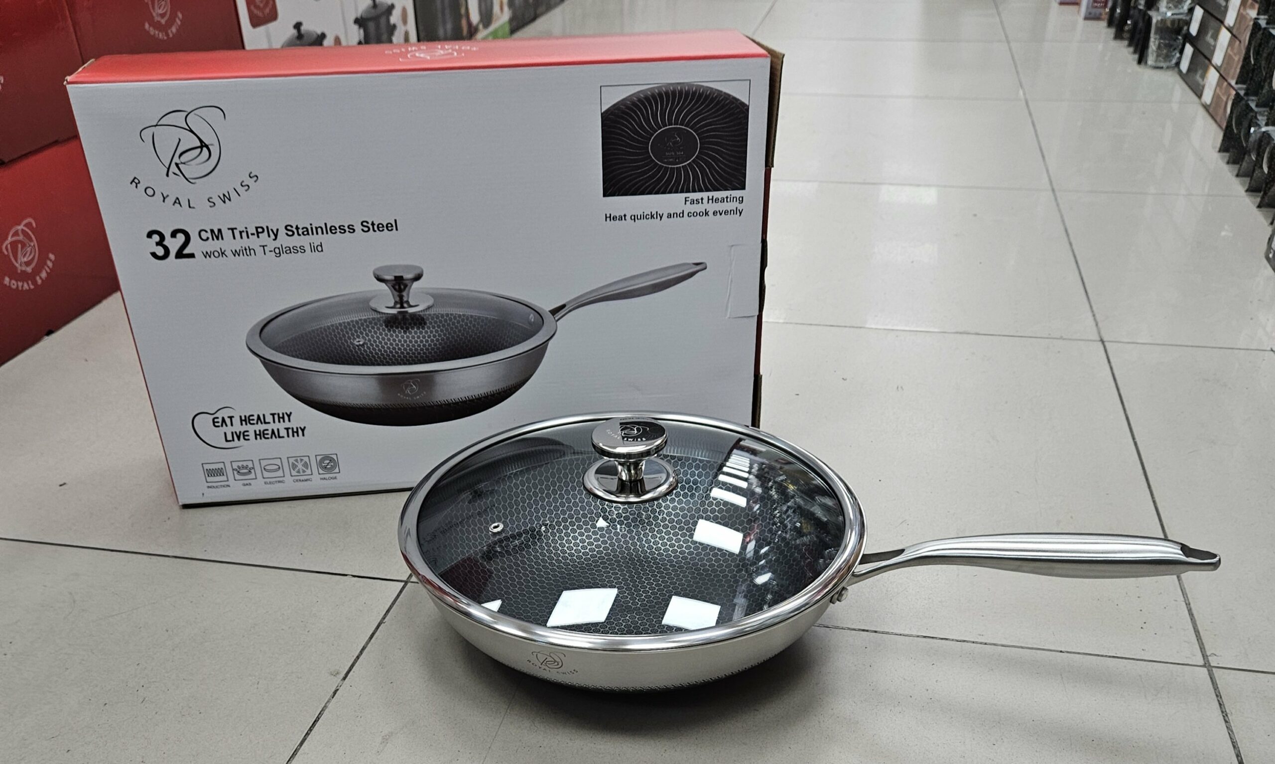 Wok 32 CM Nie D'abeille - Rs