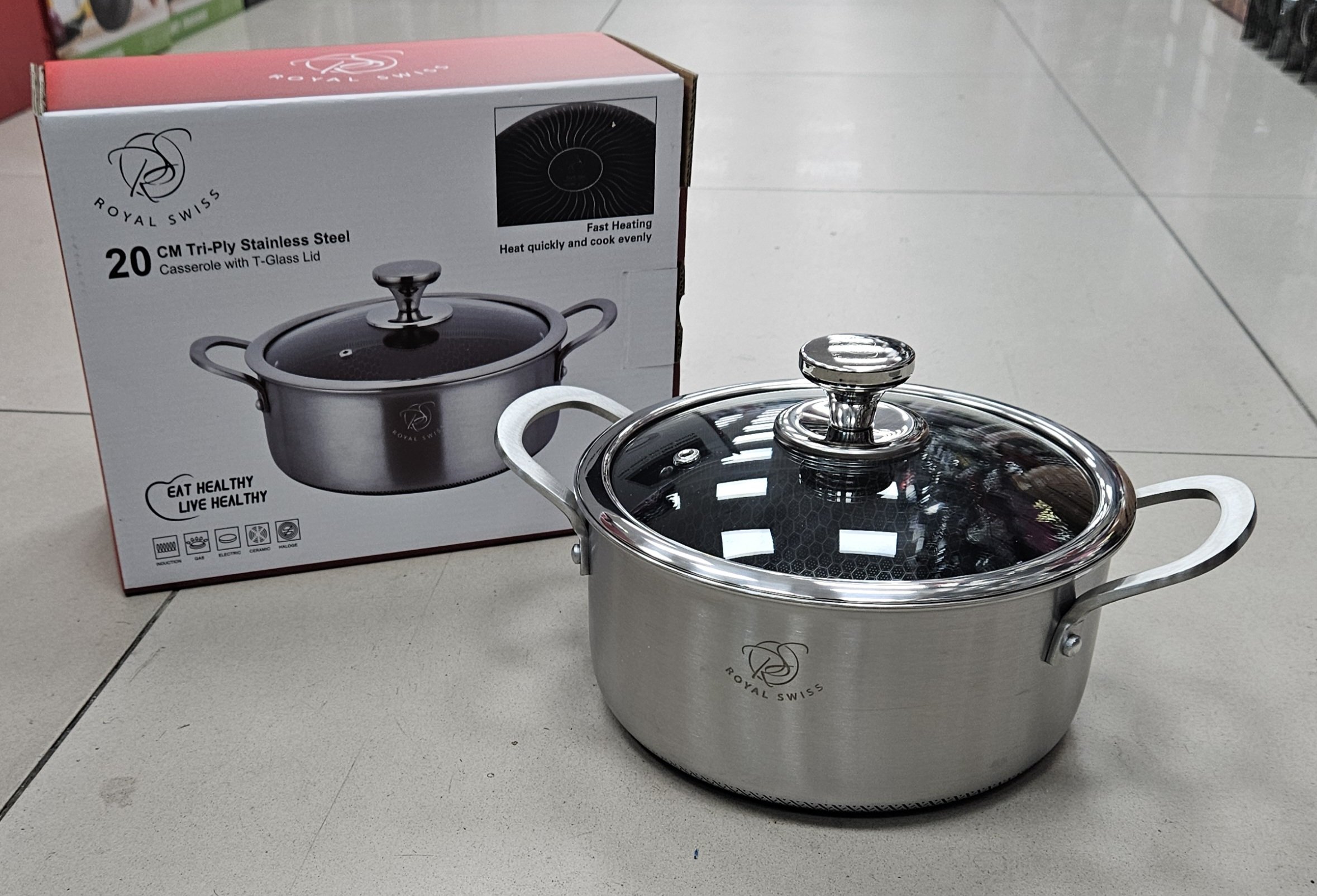 Faitout 20 CM Nid D'abeille Rs
