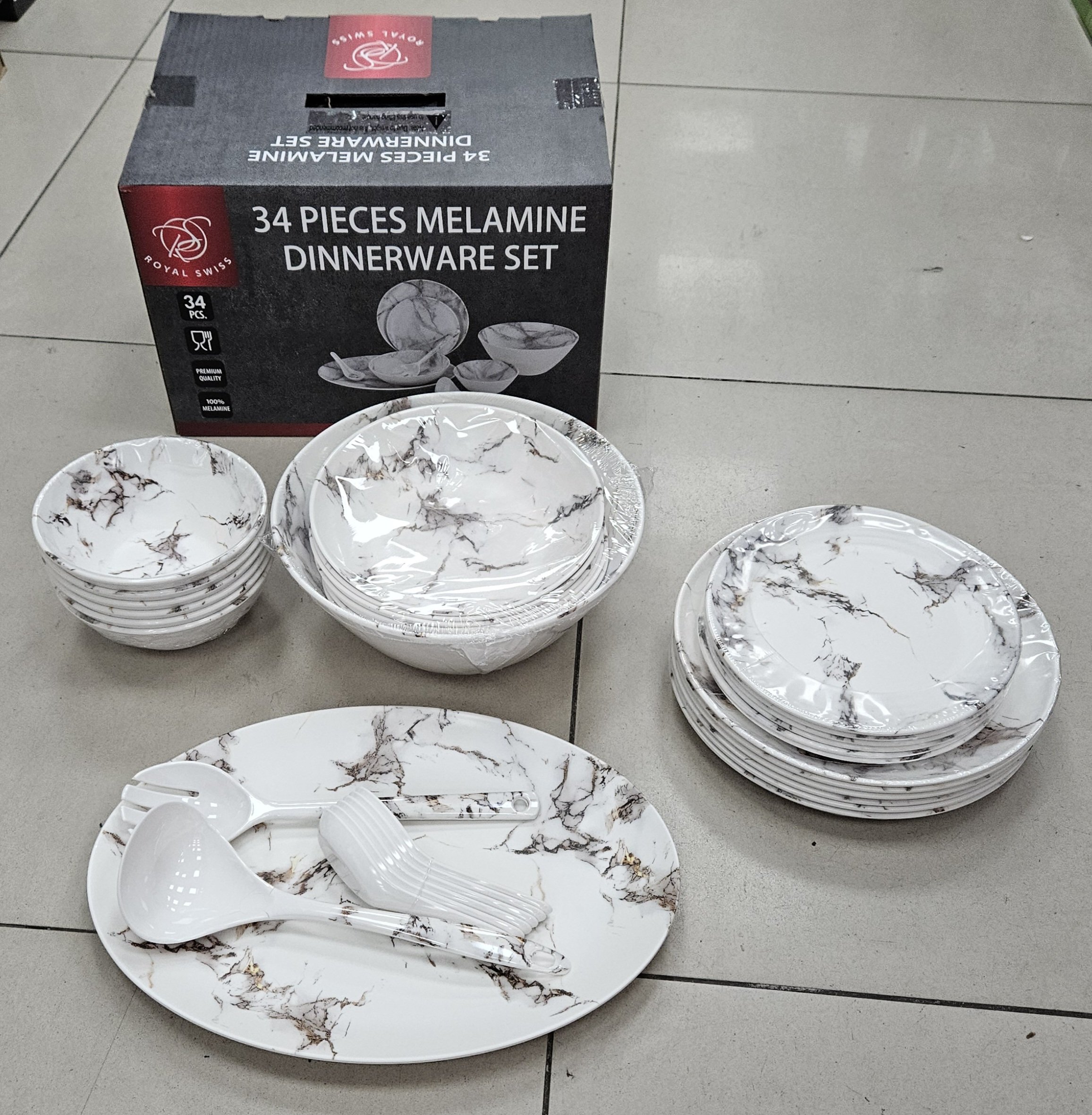 Service en Mélamine 34 Pièces
