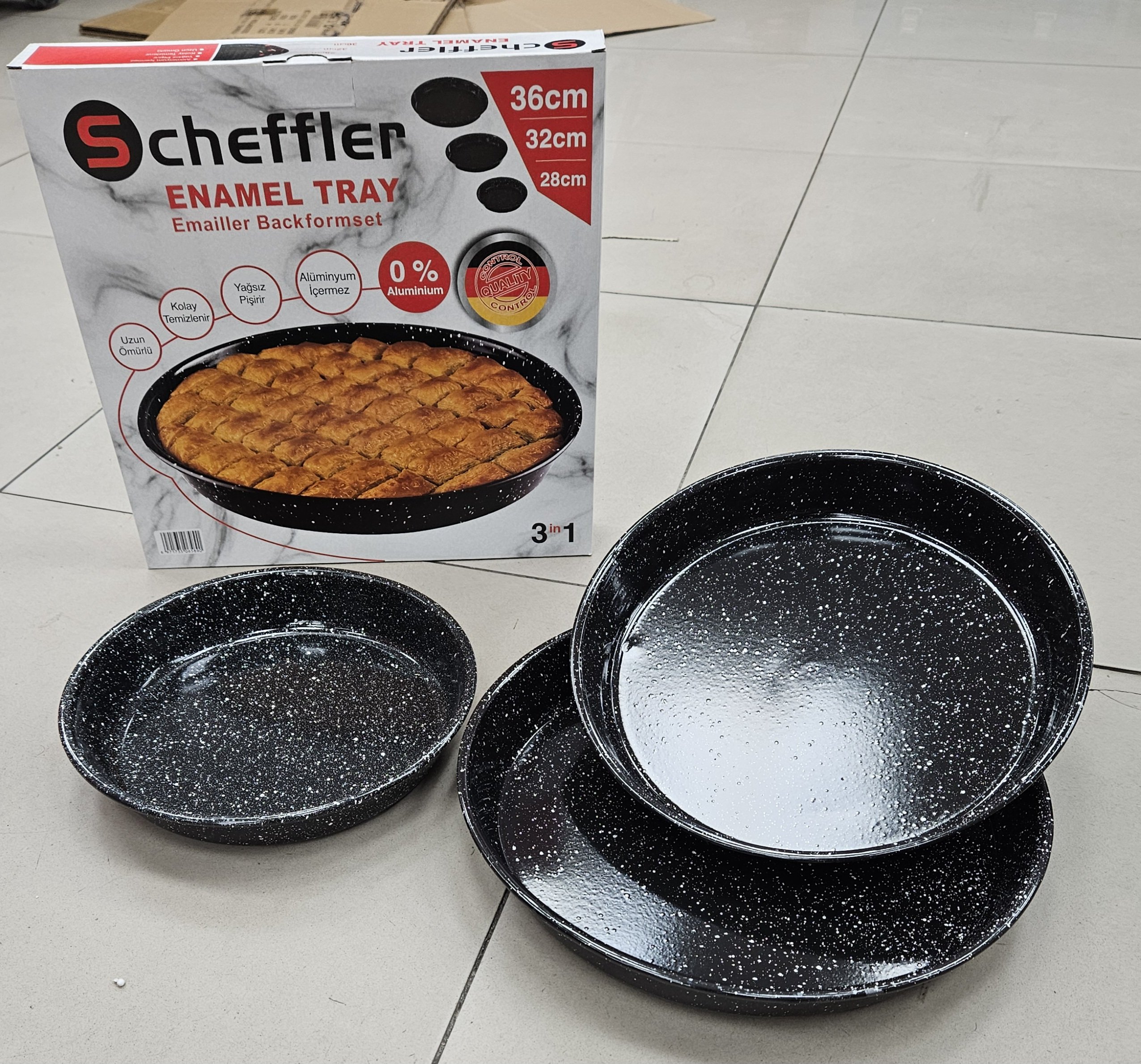 Moule à Cake 3 Pièces Émailler