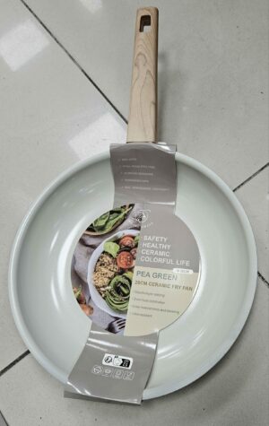 Poele 28 CM Ceramique Vert