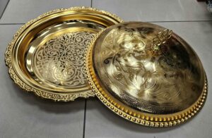 Plateau avec couvercle Gold - YS-W03