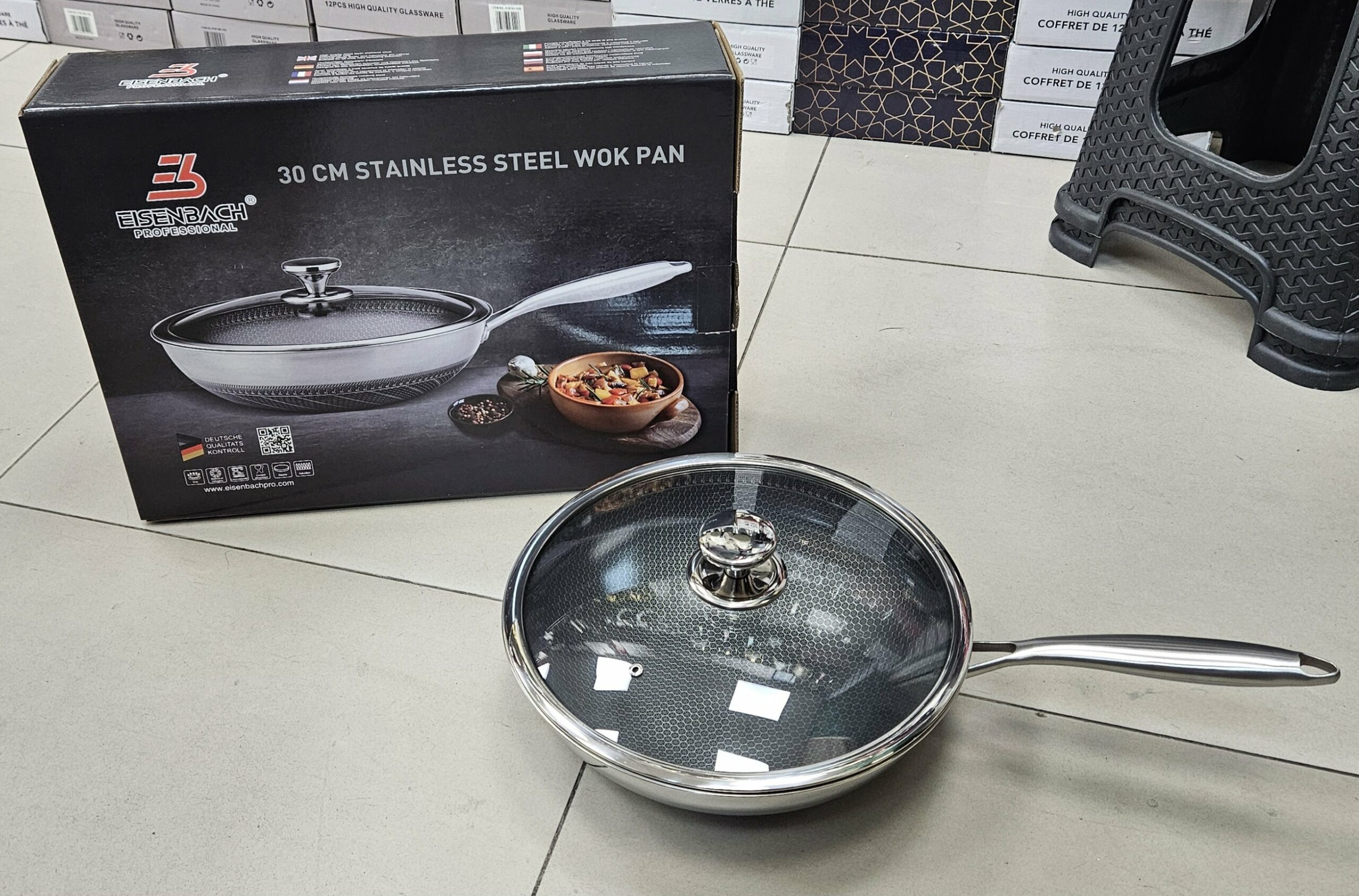 Wok 30 CM Nie D'abeille Eb