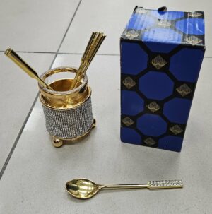 Cueillere à café + socle Strass