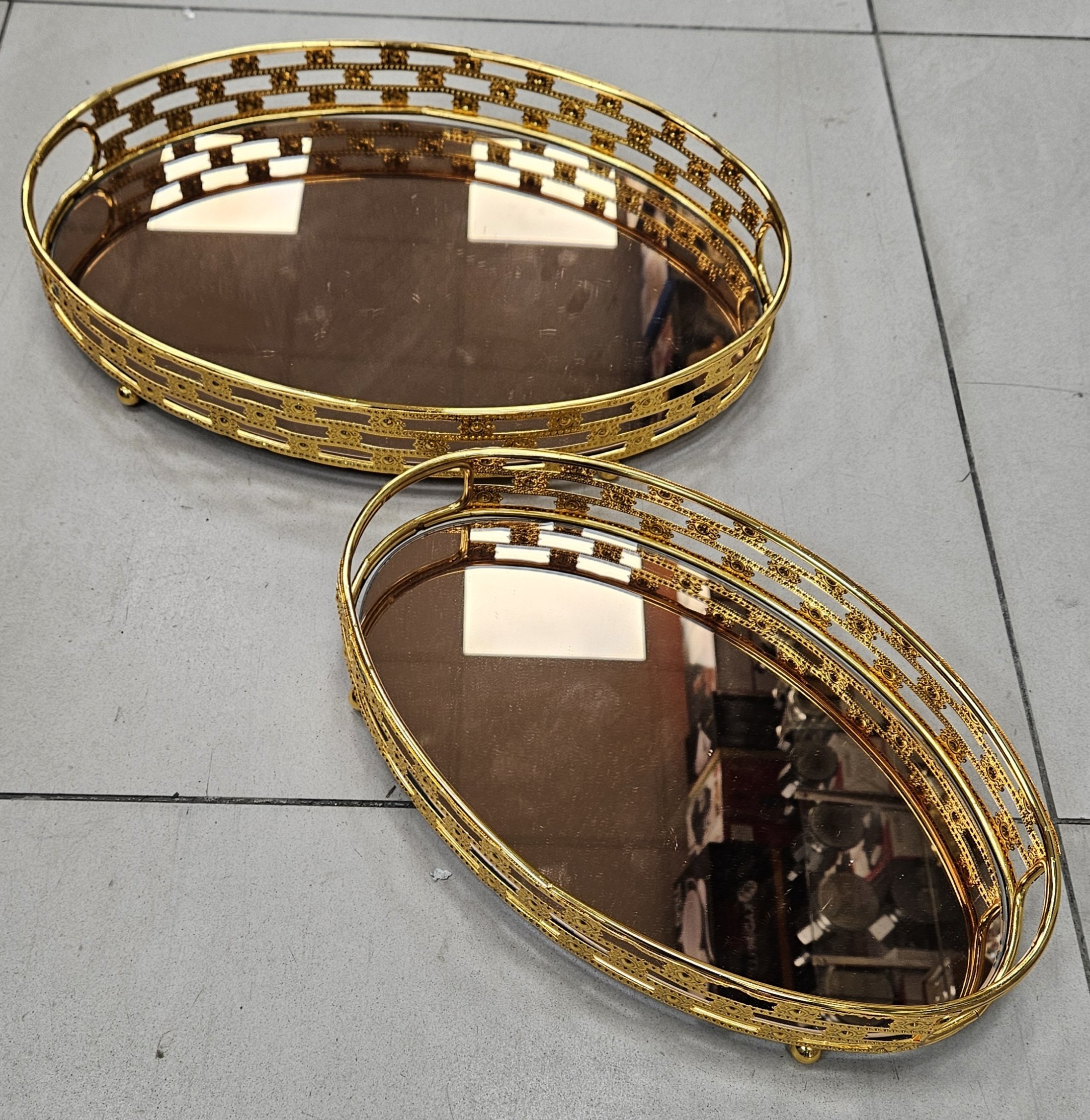 Plateau oval 2pcs