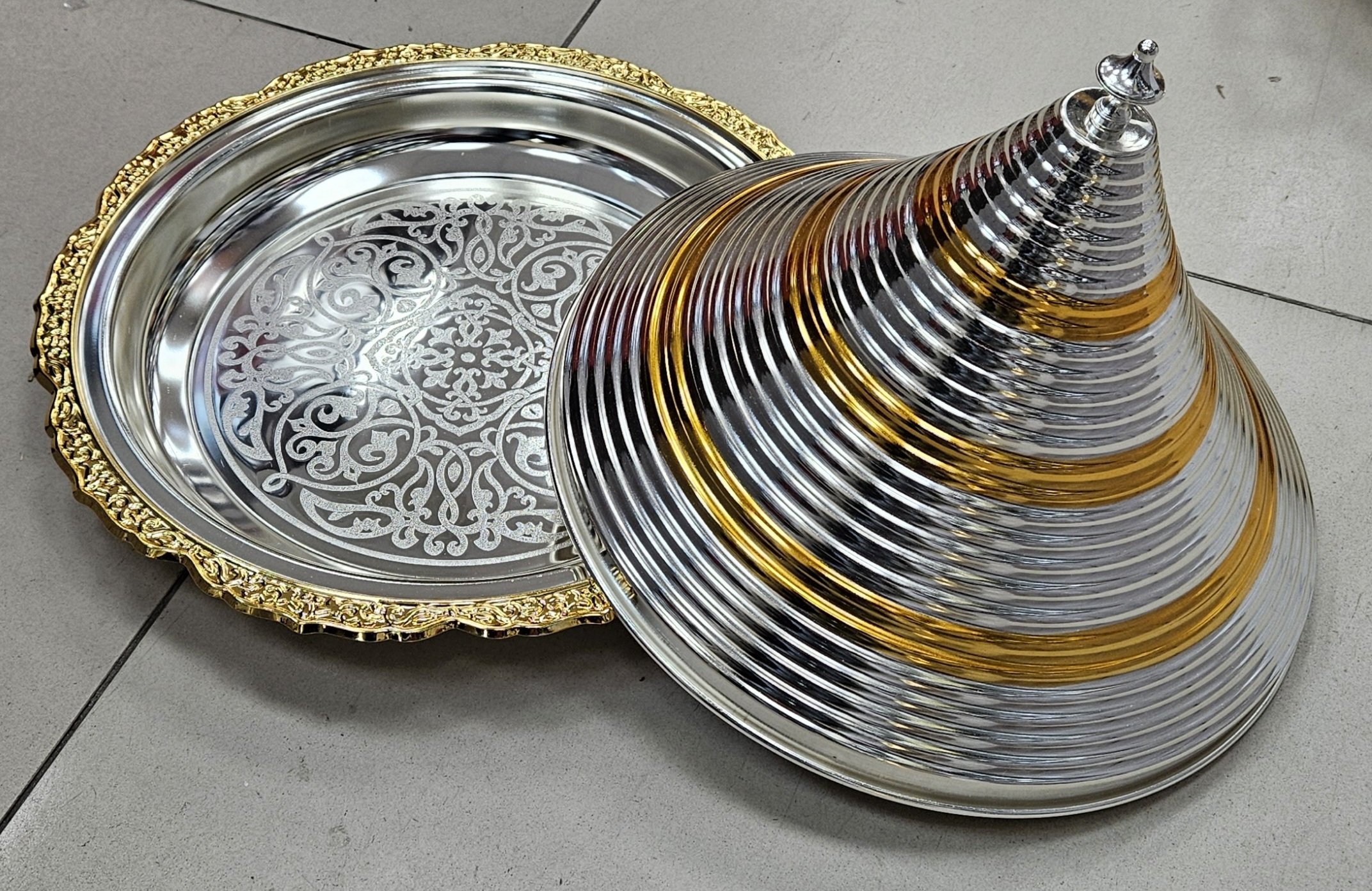 Tajine 39cm bicolore