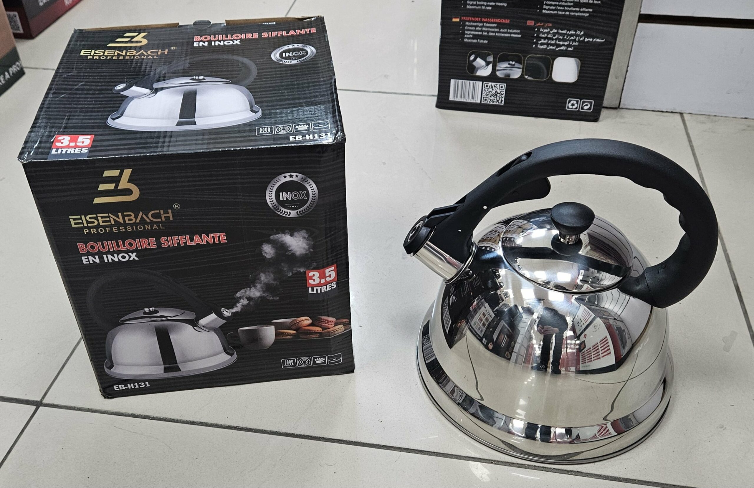 Bouilloire sifflante 3.5L Silver