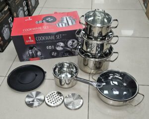 Batterie de cuisine 15pcs Inox - Smile