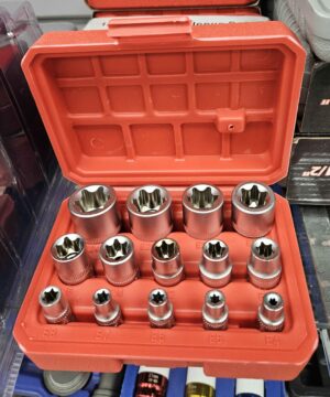 Caisse à outils 14pcs - Torx femelle
