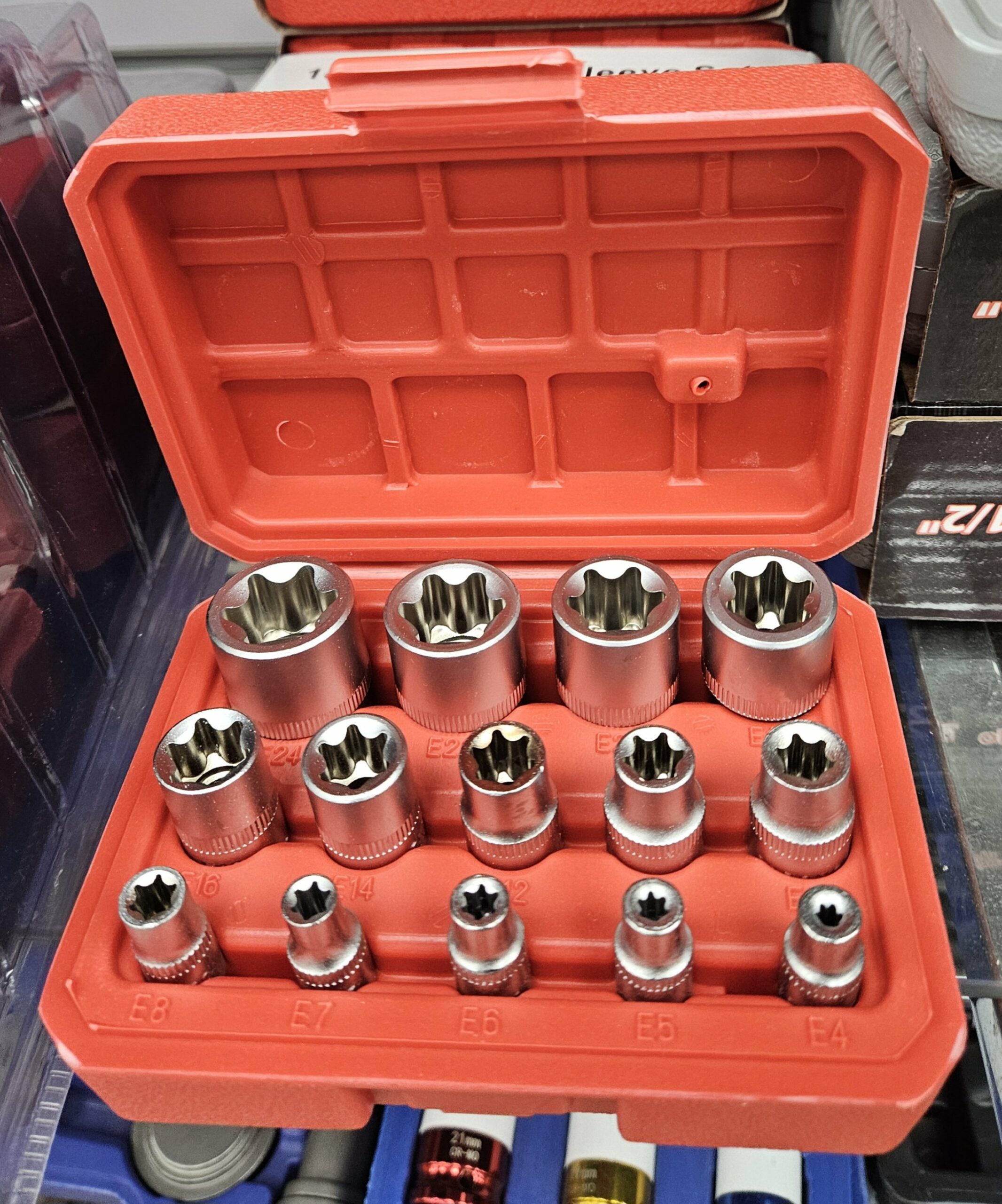 Caisse à outils 14pcs - Torx femelle