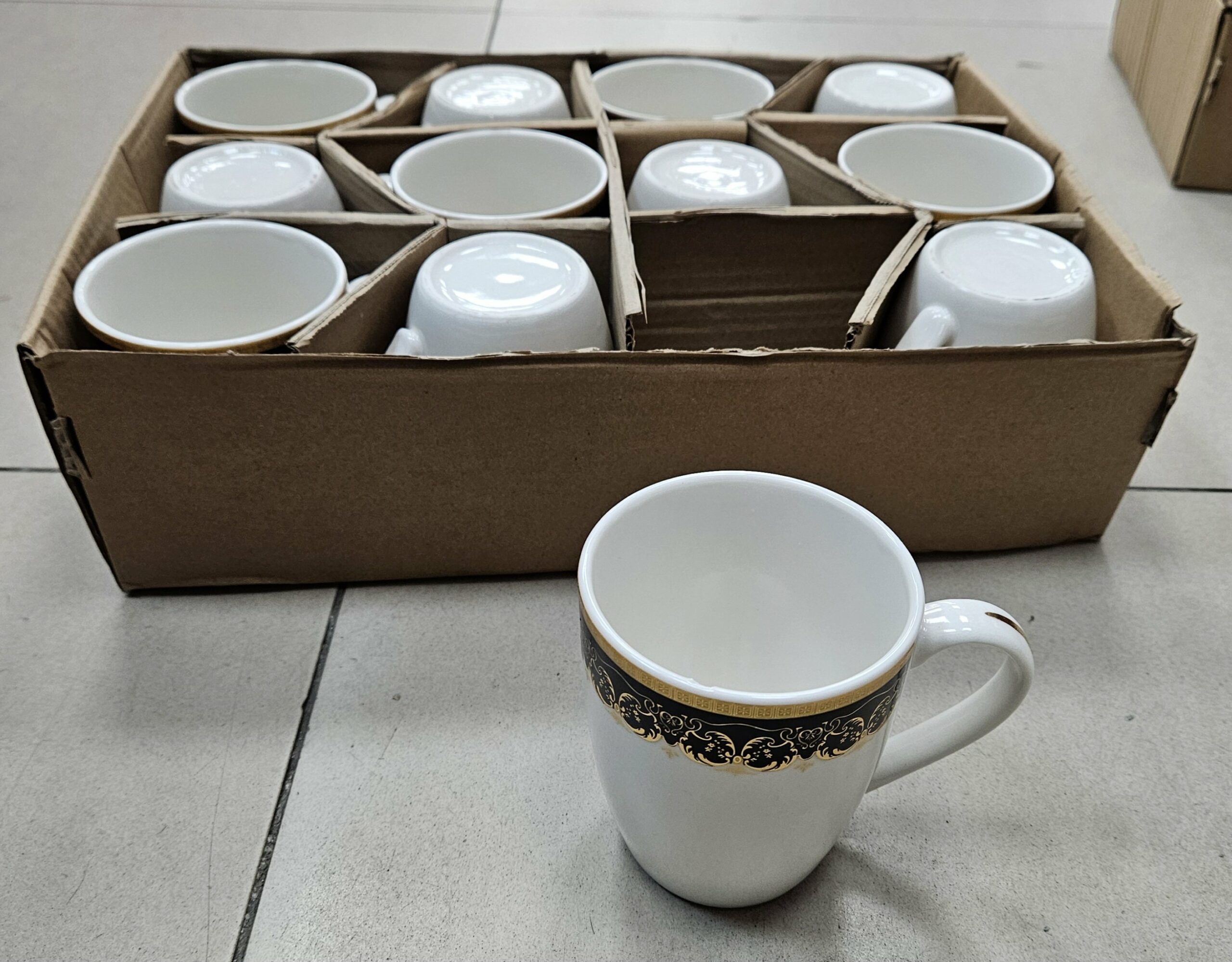 Mug en porcelaine X12 noir - YS-T61