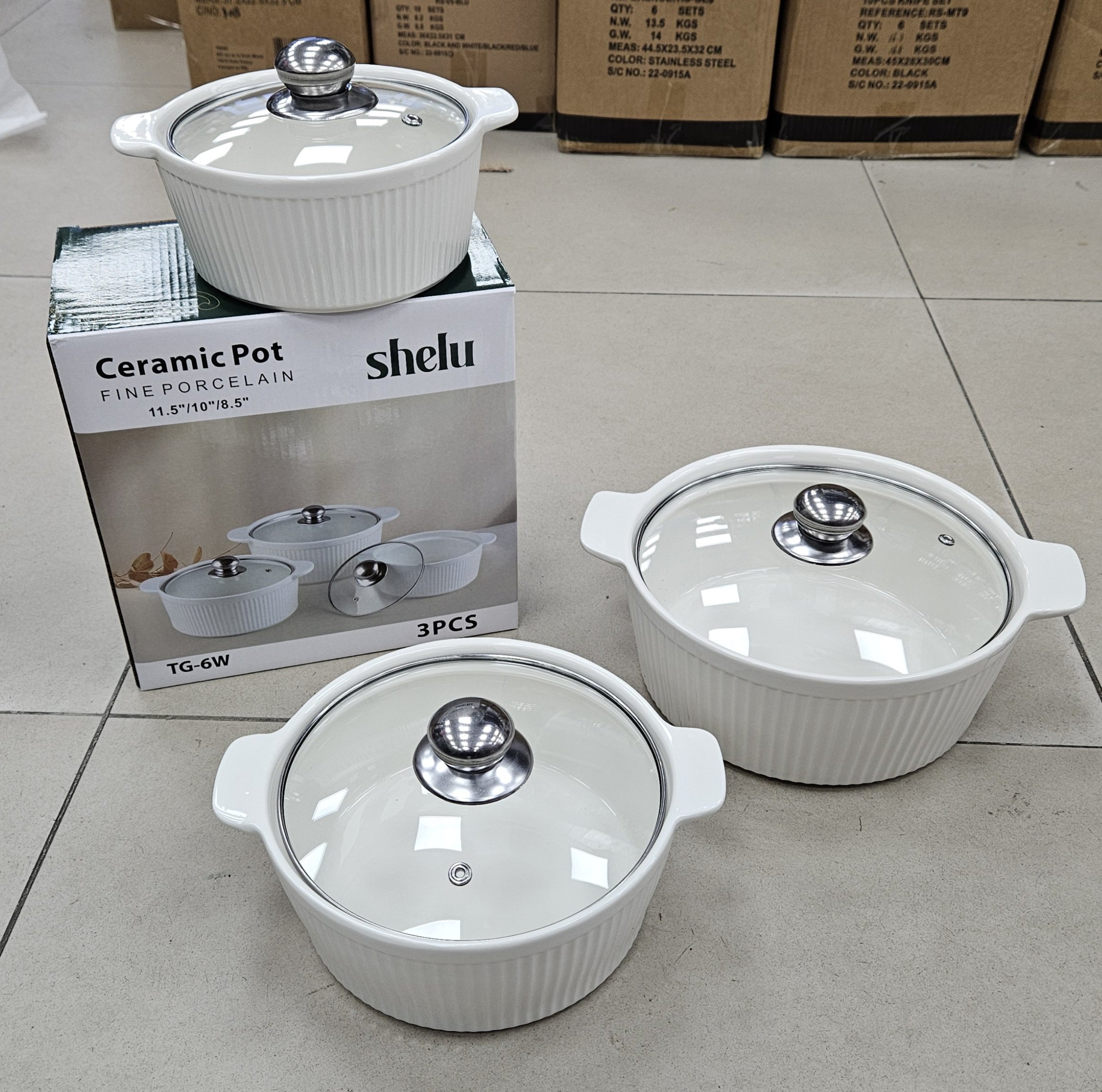 Soupiere en porcelaine 3pcs - YS-T72