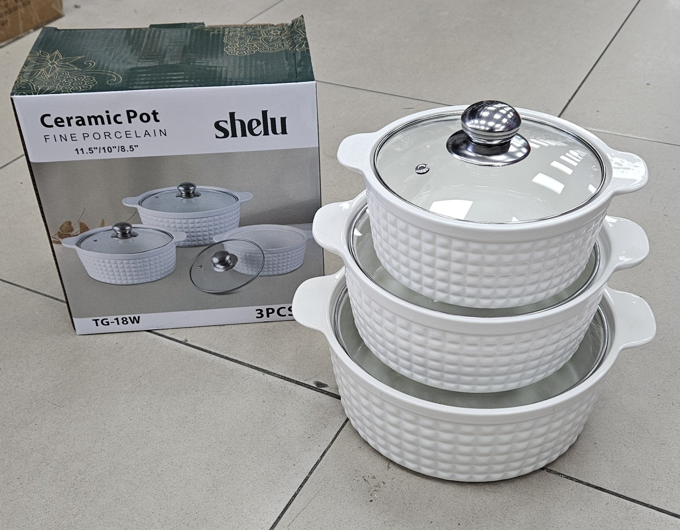 Soupiere en porcelaine 3pcs YS-T71